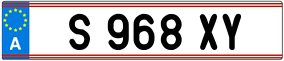 Trailer License Plate